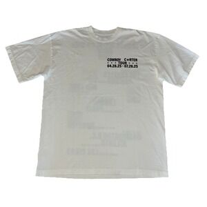 Beyonce CCT Official Tour Tee L White Cowboy Carter Tour 2025 Merch NEW *holes